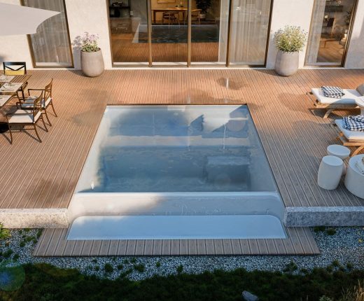 Piscine coque Ibiza à débordement Aquaviva Horizon