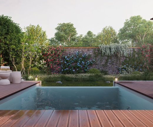 Piscine coque à débordement