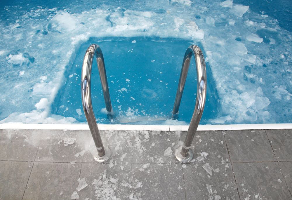 Piscine gelée