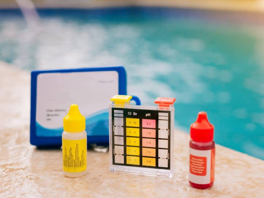 Kit d'analyse de l'eau de piscine